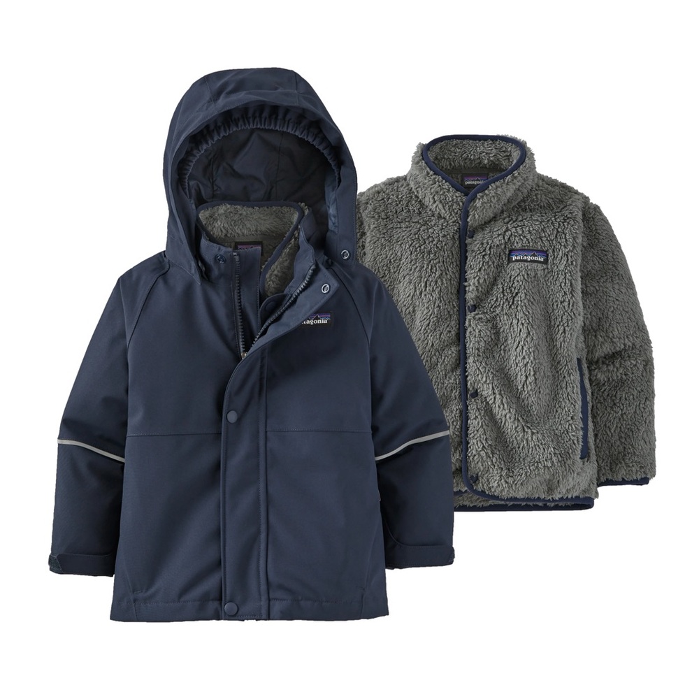 Patagonia Navy Blue 3-in-1 Jacket with removable fleece jacket